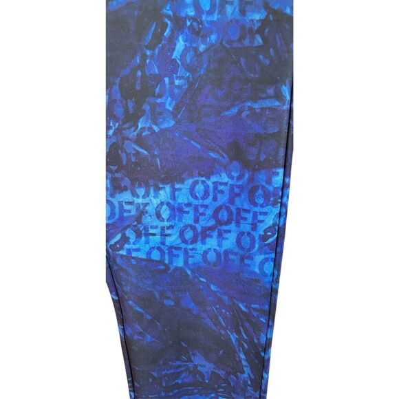 Off-White all-over logo-print flared trousers NWT Size Medium - Picture 8 of 12